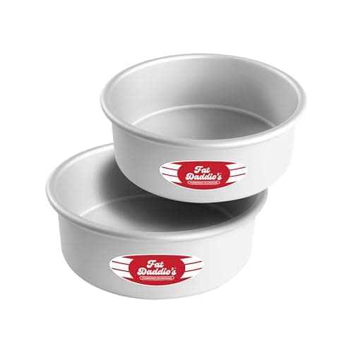 Fat Daddio's Fat Daddio's PRD-83SET Anodized Aluminum Round Cake Pans, 8 x 3 in, 2-Piece Set